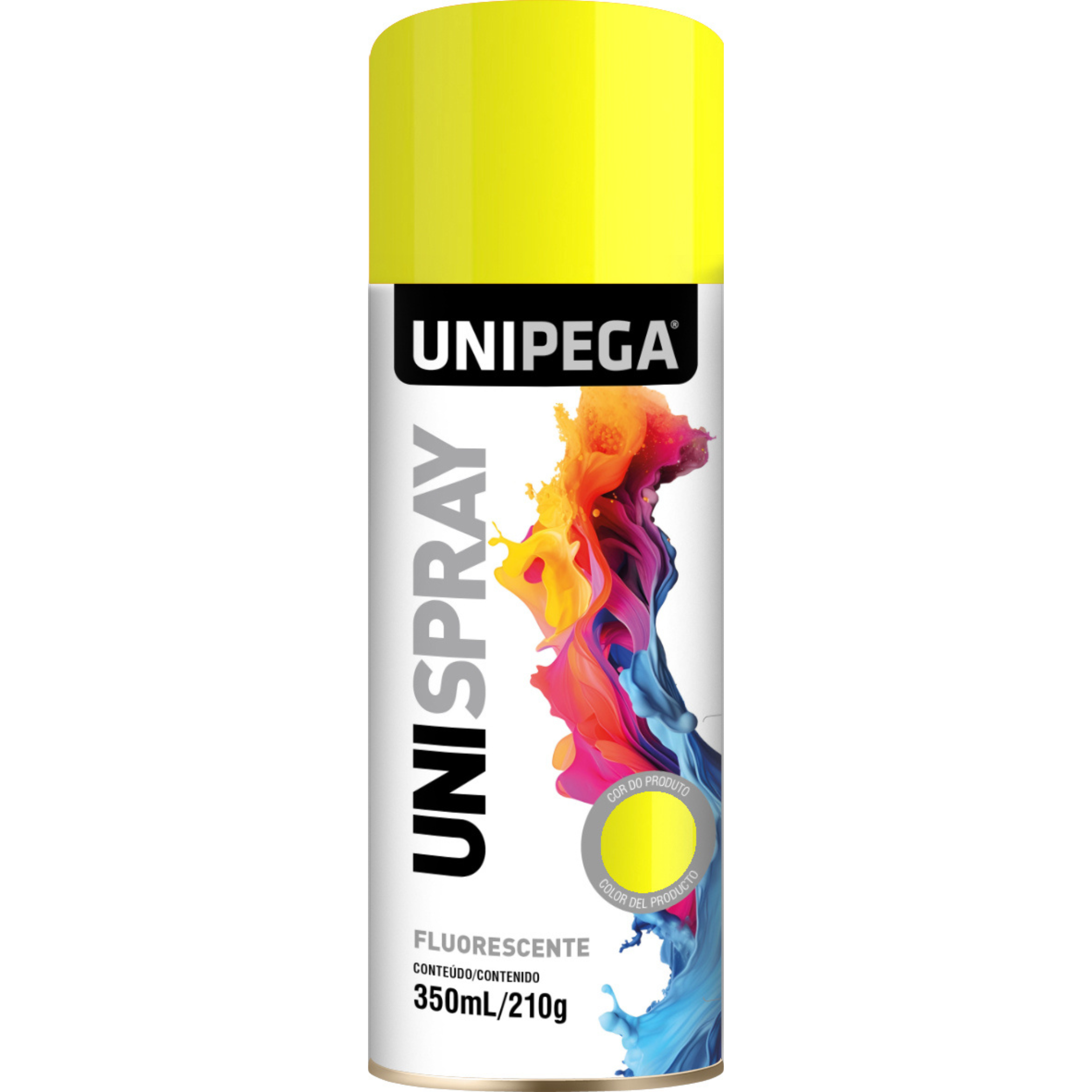 Tinta Spray Fluorescente Amarelo 350ml210g